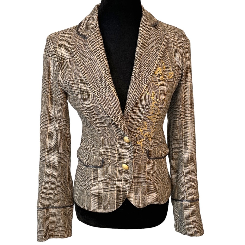 Dismero Metallic Plaid Jacket - Picture 2 of 10